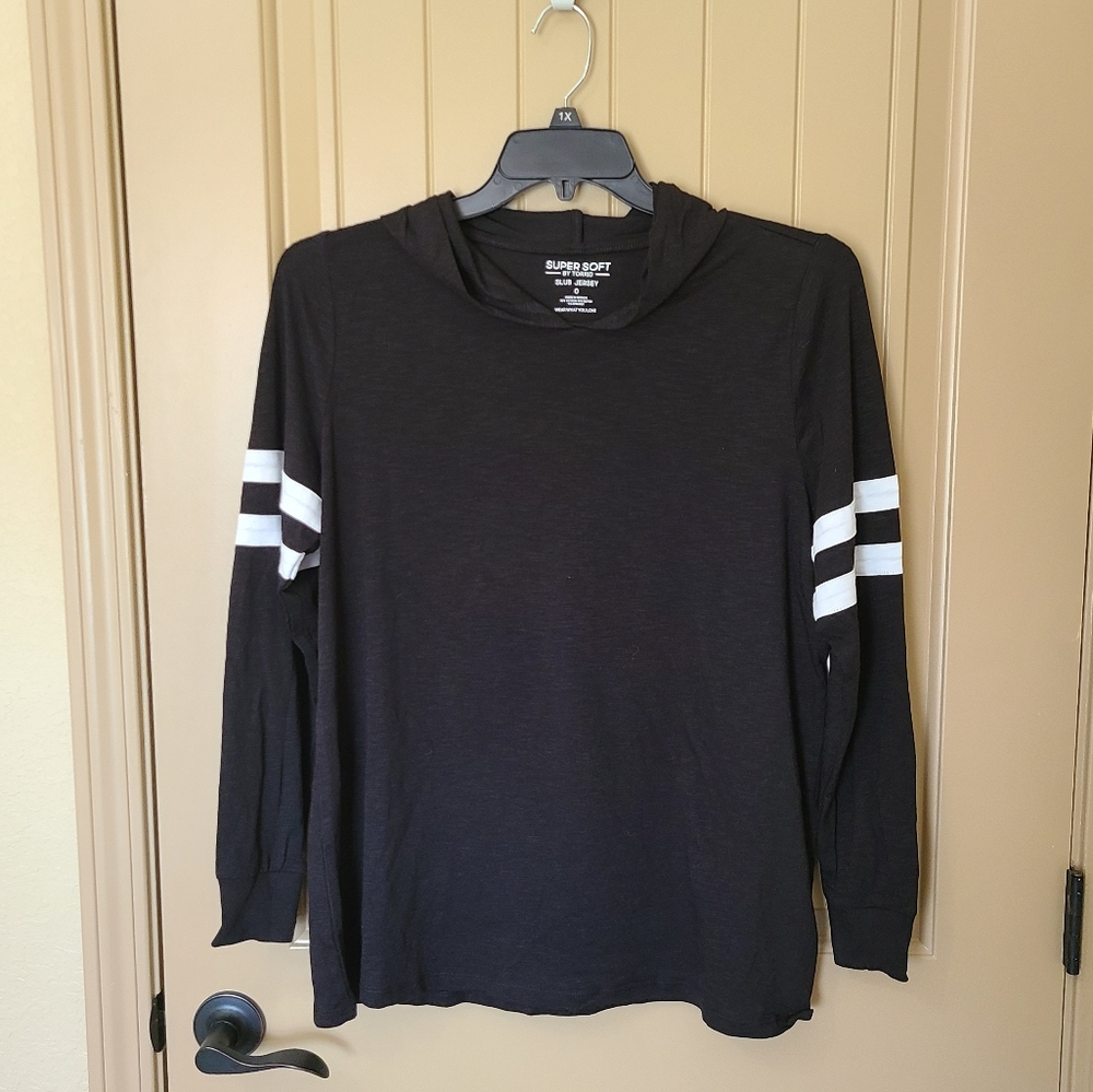 Torrid slub jersey hooded tee